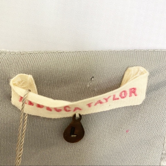 Rebecca Taylor Heather Grey Leopard Ruched Dress - Picture 10 of 11